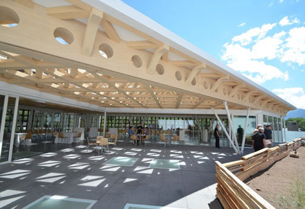 The Aspen Art Museum, by Shigeru Ban Architects won the Regional Excellence award (Credit: Greg Kingsley, KL&A Inc.)